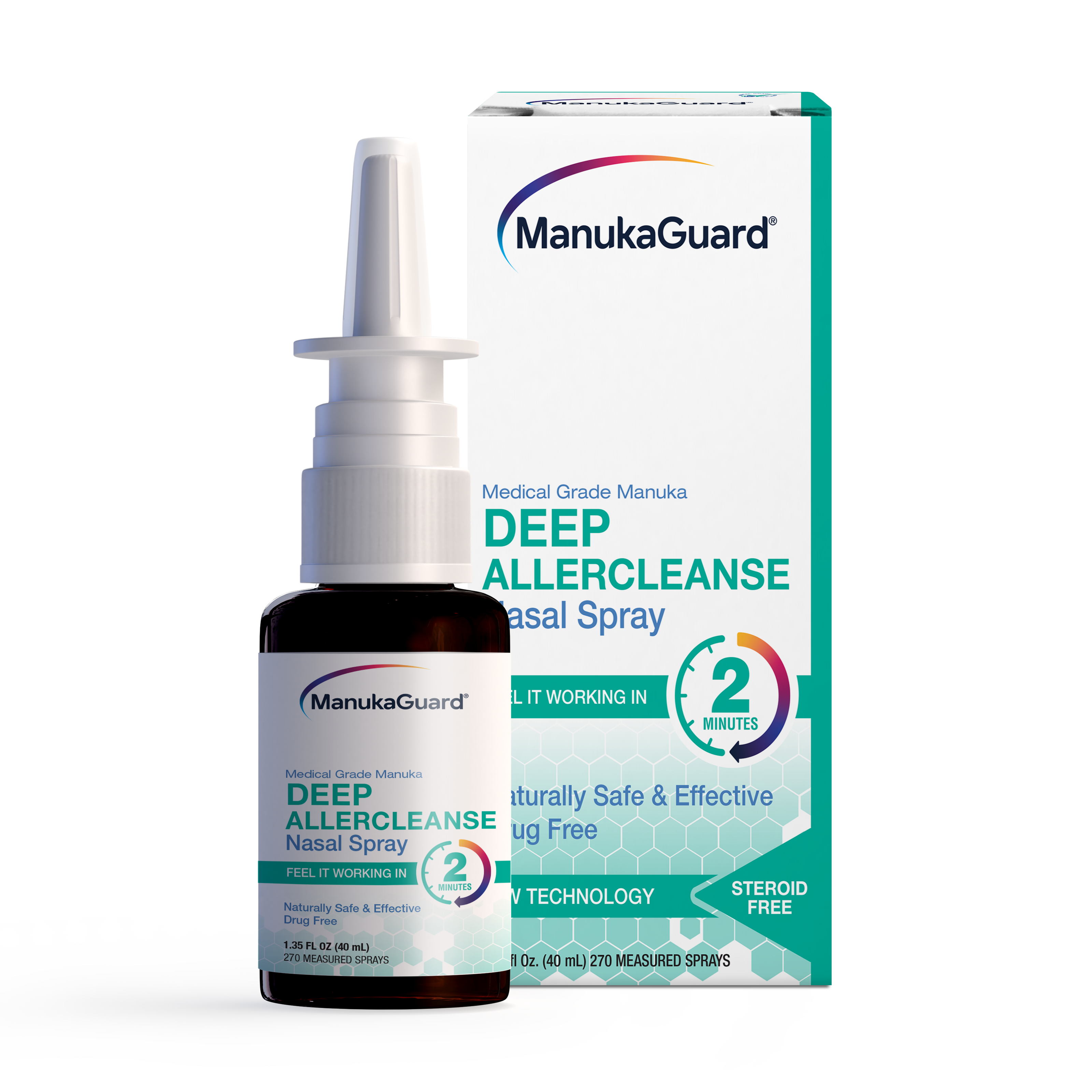 Deep Allercleanse Nasal Spray, Medical Grade Manuka Honey