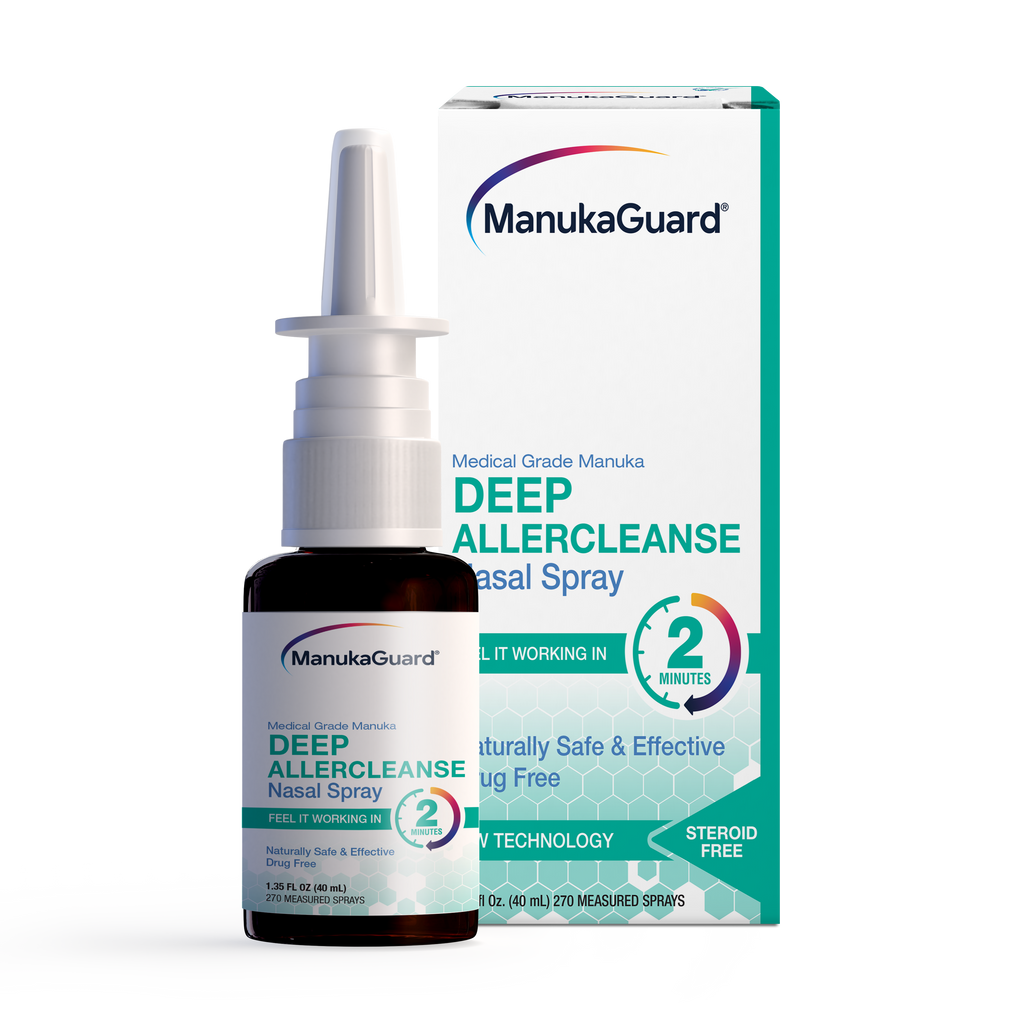 Deep Allercleanse Nasal Spray, Medical Grade Manuka Honey