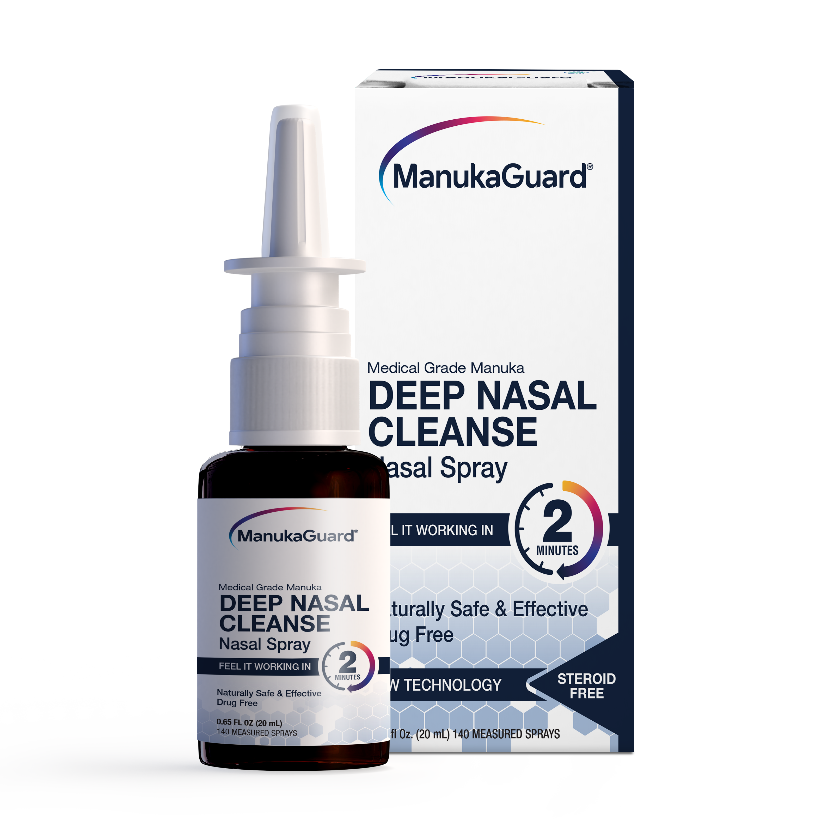 Deep Nasal Cleanse Nasal Spray, Medical Grade Manuka Honey