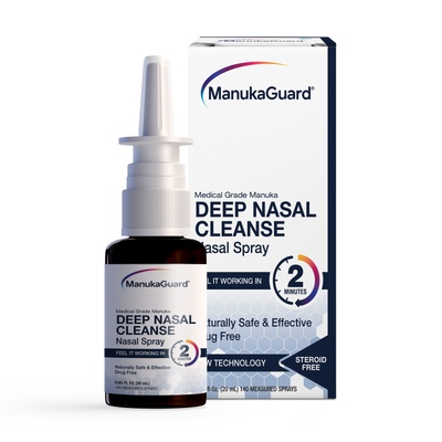 Deep Nasal Cleanse Nasal Spray, Medical Grade Manuka Honey