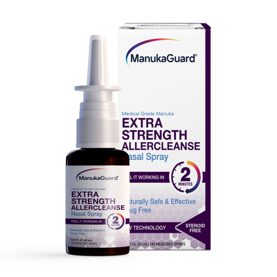 Extra Strength Allercleanse Nasal Spray, Medical Grade Manuka Honey MGO 600