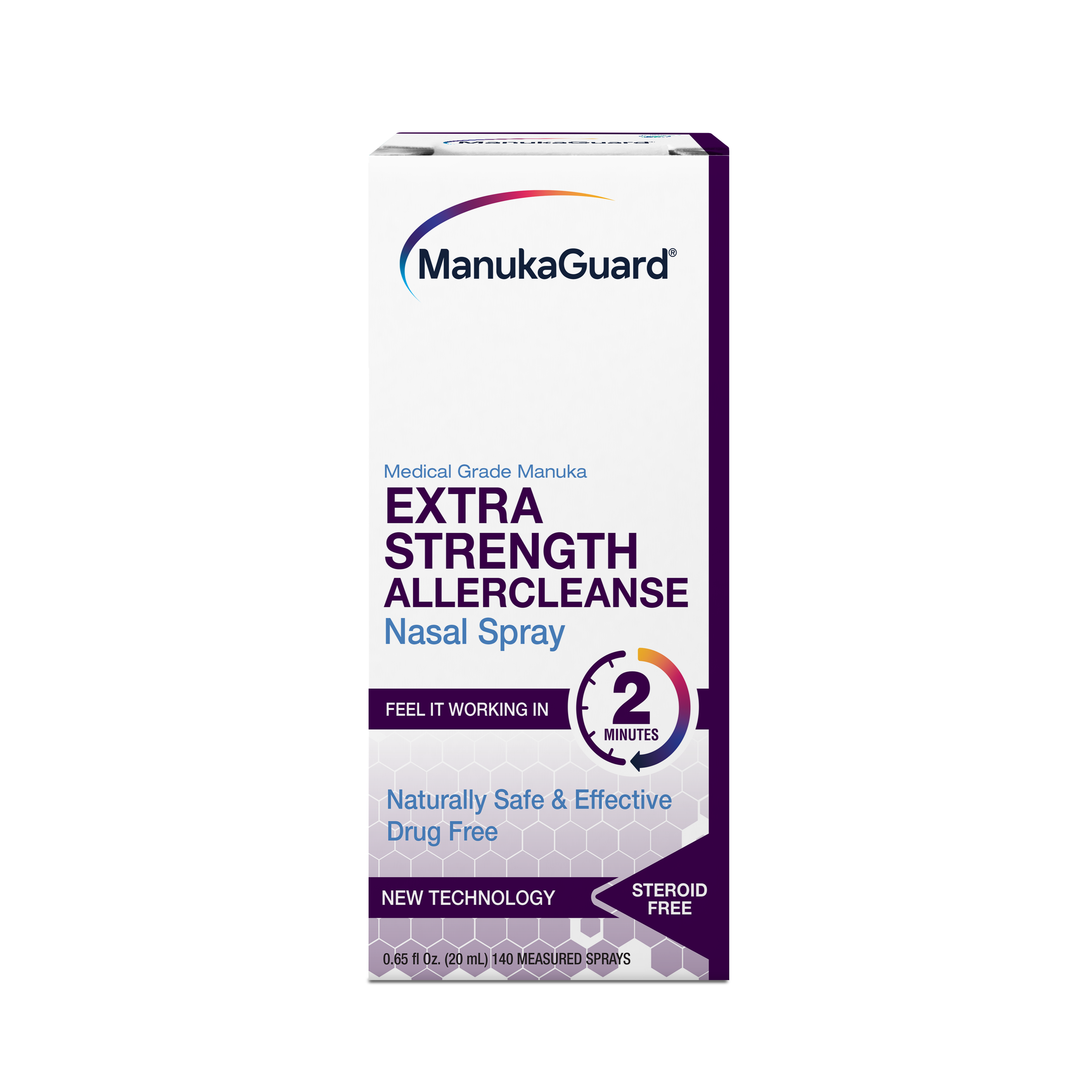 Extra Strength Allercleanse Nasal Spray, Medical Grade Manuka Honey MGO 600